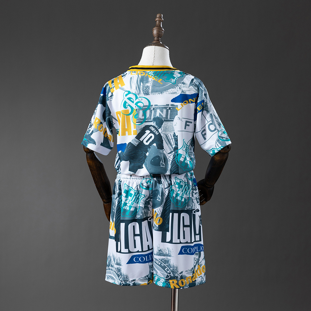 Barcelona 25/26 Legendary Player Special Edition Full Kids Kit Jersey – Replica Football Soccer Shirt – Size 16–28