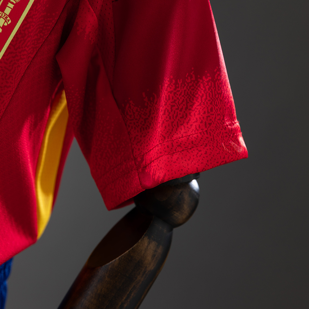 Spain 2025 Home Full Kids Kit Jersey – Replica Football Soccer Shirt – Size 16–28