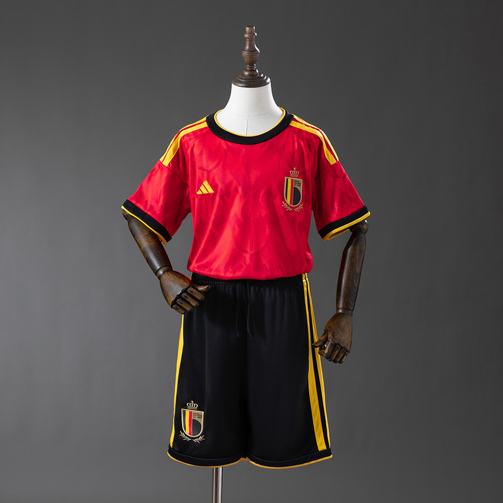 Belgium 2026 Home Kids Kit Jersey – Replica Football Soccer Shirt – Size 16–28