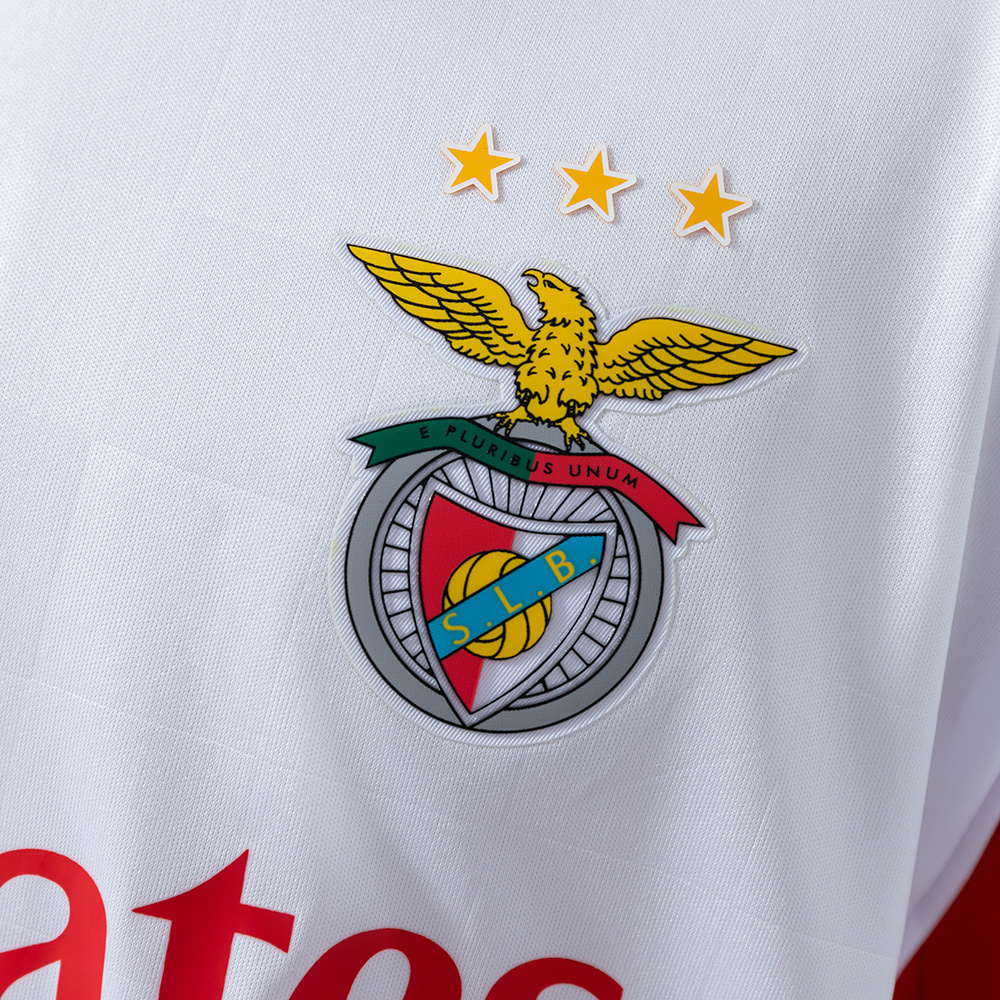 Benfica 25/26 Kids Kit White Away Jersey – Replica Football Soccer Shirt – Size 16–28