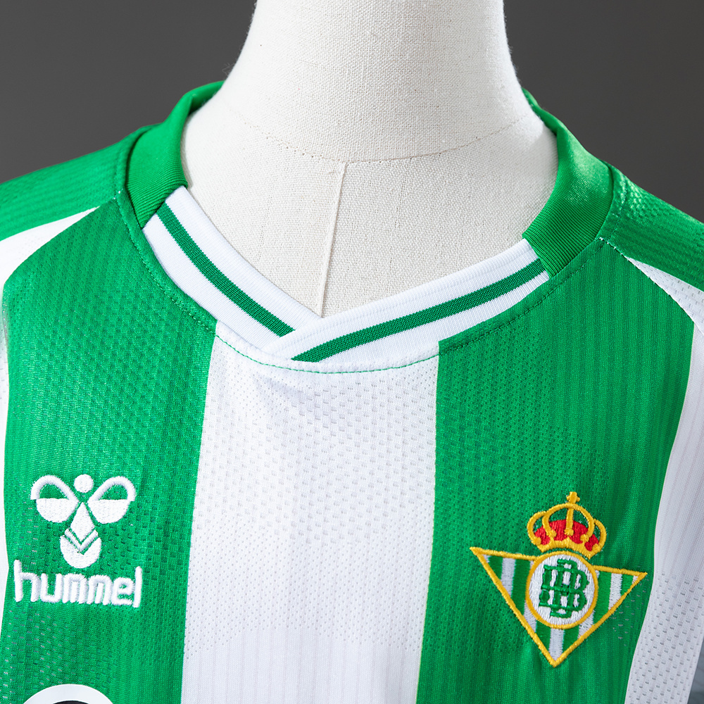 Real Betis 25/26 Home Full Kids Kit Jersey – Replica Football Soccer Shirt – Size 16–28