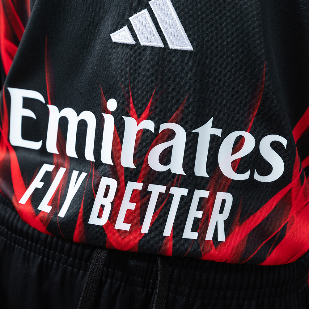 Benfica 25/26 Kids Kit Black Training Jersey – Replica Football Soccer Shirt – Size 16–28