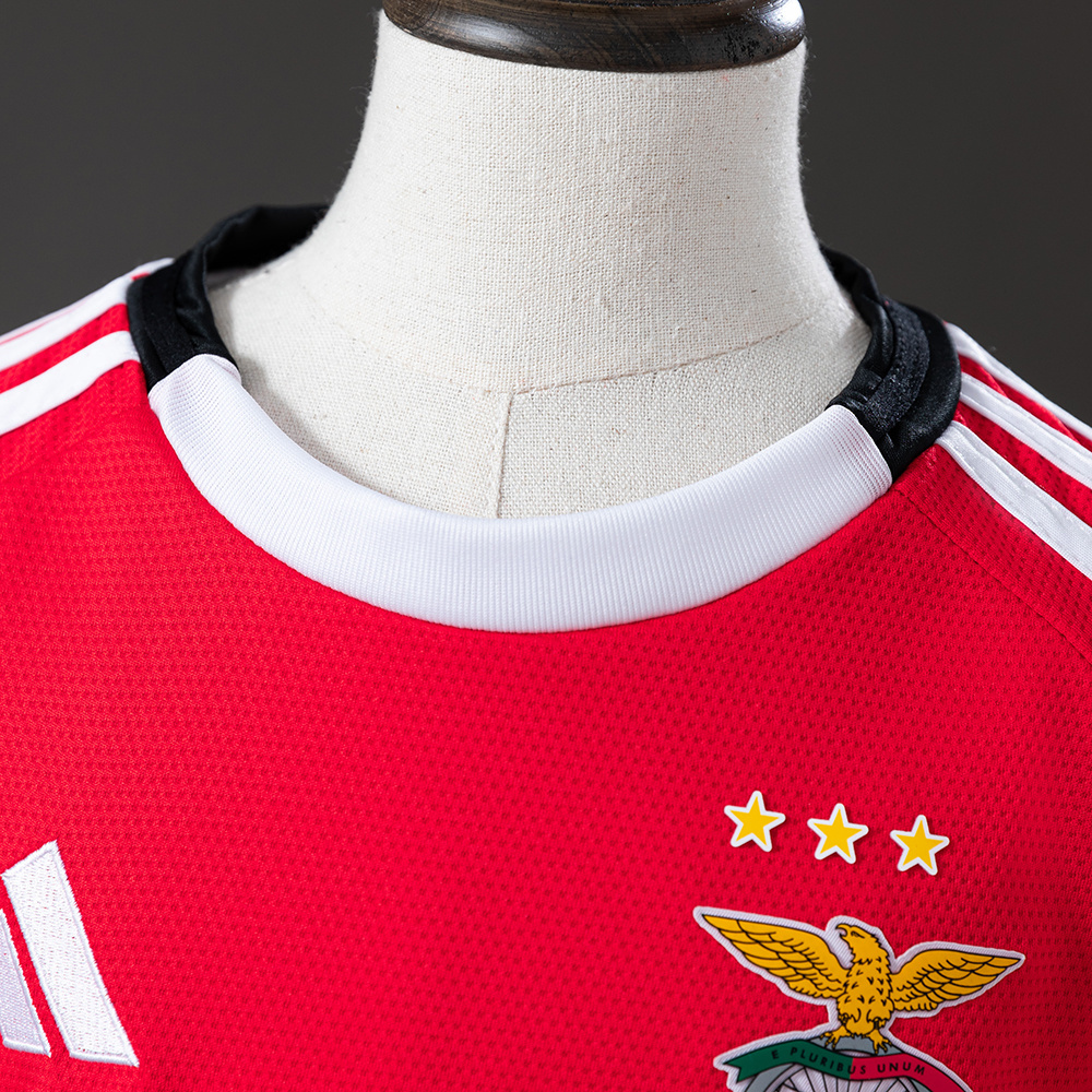 Benfica 25/26 Home Kids Kit Jersey – Replica Football Soccer Shirt – Size 16–28