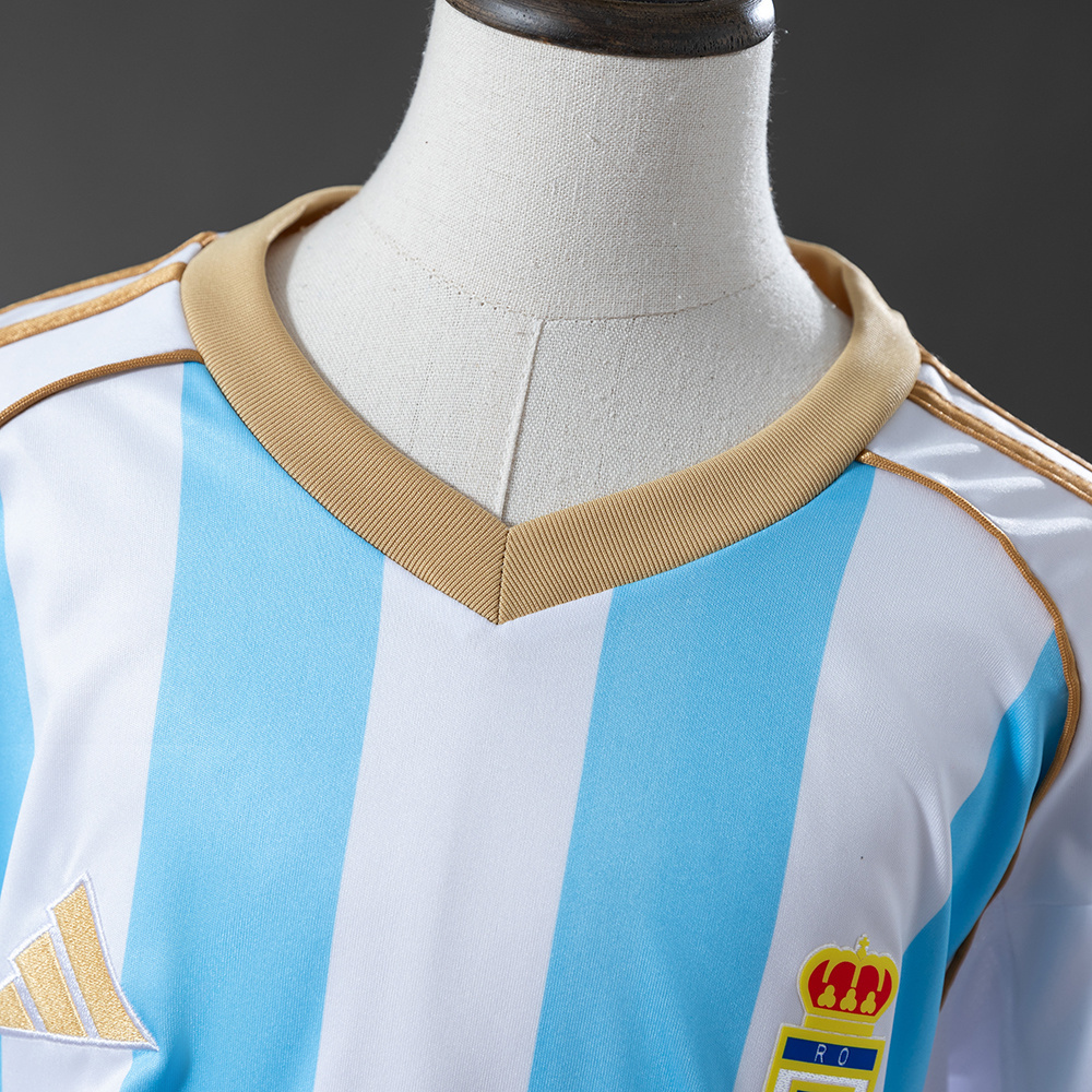 Real Oviedo 25/26 Third Kids Kit Jersey – Replica Football Soccer Shirt – Size 16–28