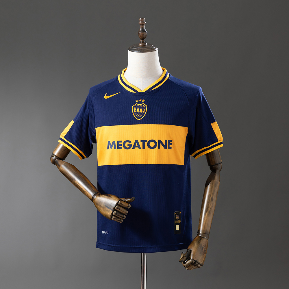 Boca Juniors 06/07 Home Retro Jersey – Replica Football Soccer Shirt – Size S–XXL