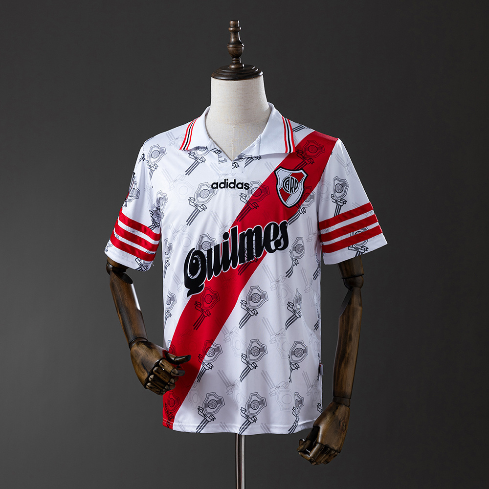 River Plate 1996/97 Home Retro Jersey – Replica Football Soccer Shirt – Size S–XXL