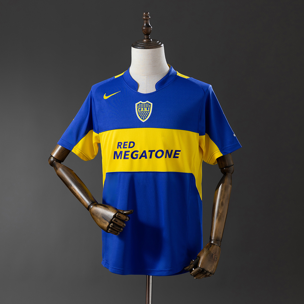 Boca Juniors 05/06 Home Retro Jersey – Replica Football Soccer Shirt – Size S–XXL