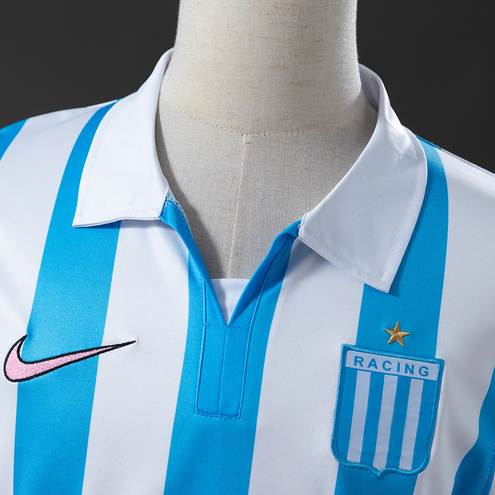 Racing Club de Avellaneda 07/08 Home Retro Jersey – Replica Football Soccer Shirt – Size S–XXL