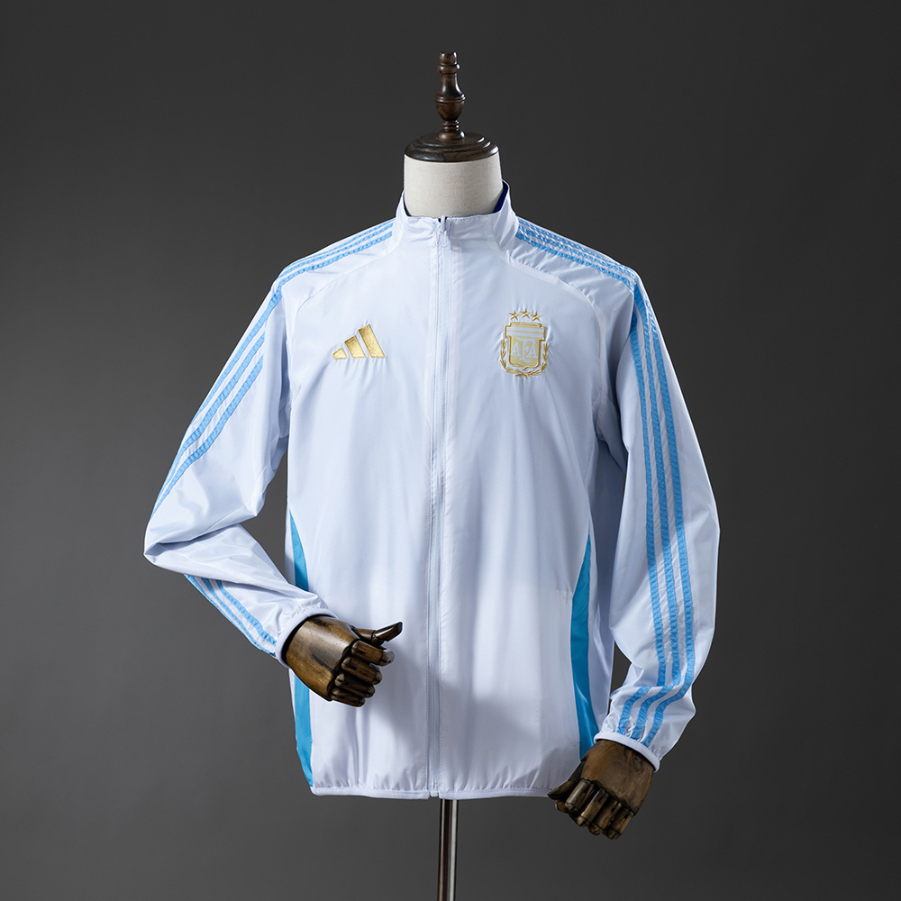 Argentina 25/26 Reversible Anthem Jacket Windbreaker – Replica Football Soccer Outfit