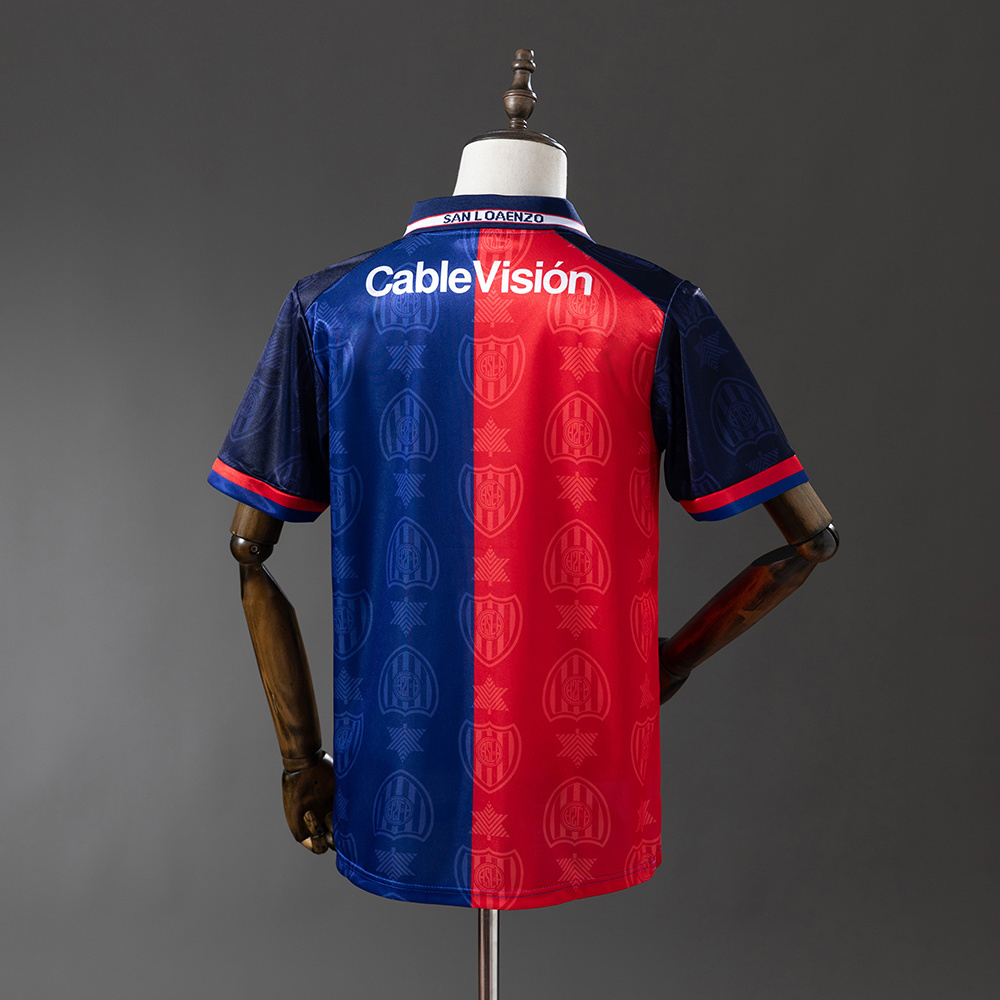 CA San Lorenzo 99/00 Home Retro Jersey – Replica Football Soccer Shirt – Size S–XXL