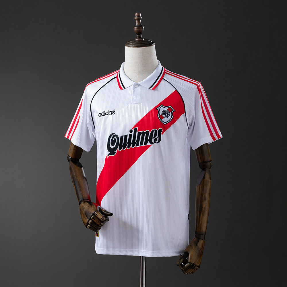River Plate 1995/96 Home Retro Jersey – Replica Football Soccer Shirt – Size S–XXL