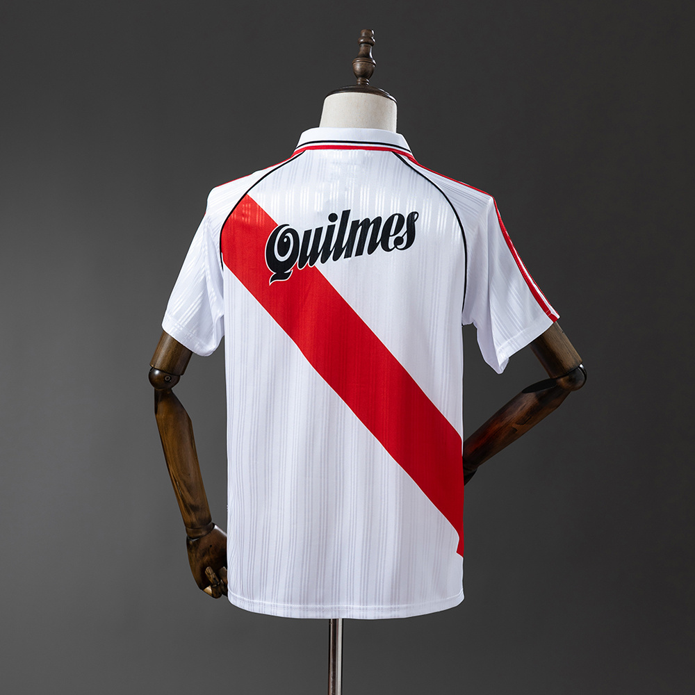 River Plate 95/96 Home Retro Jersey – Replica Football Soccer Shirt – Size S–XXL