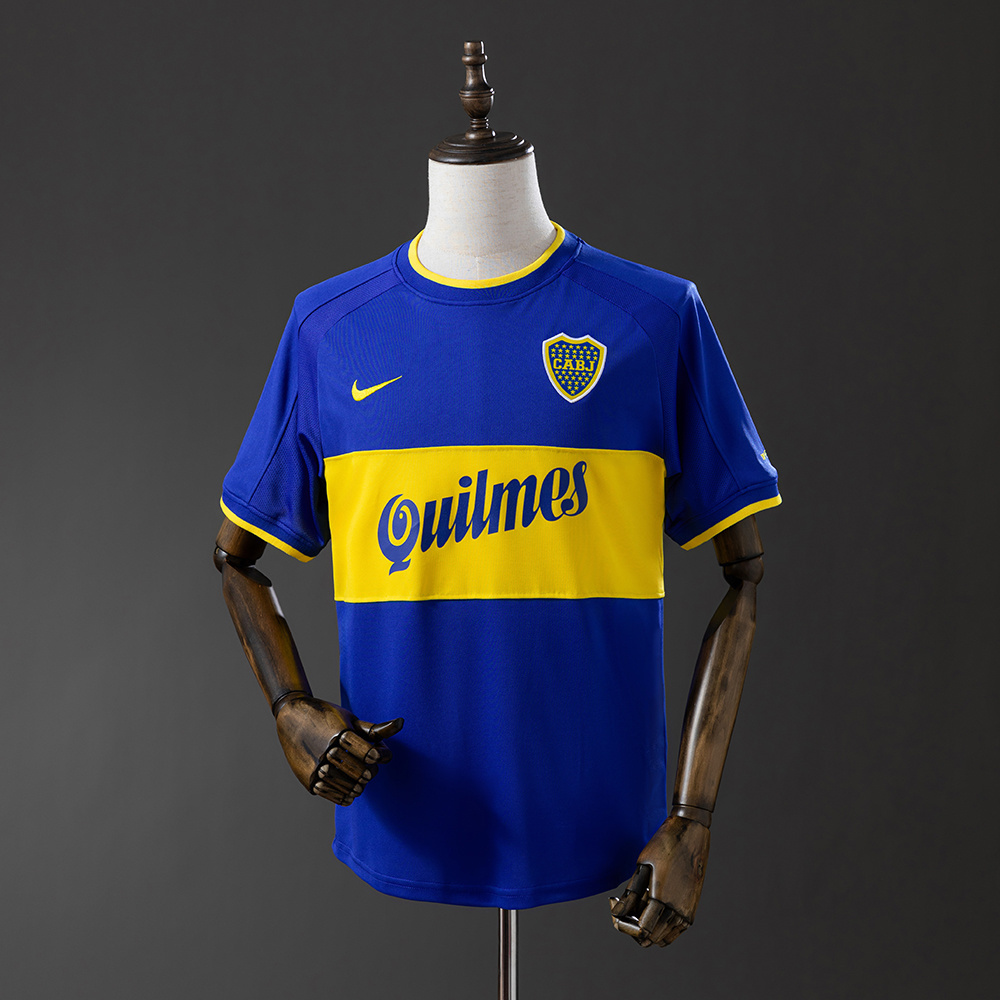 Boca Juniors 1999 Home Retro Jersey – Replica Football Soccer Shirt – Size S–XXL