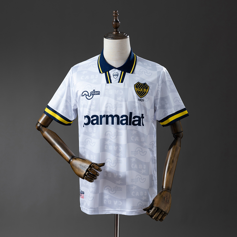 Boca Juniors 95/96 Away Retro Jersey – Replica Football Soccer Shirt – Size S–XXL