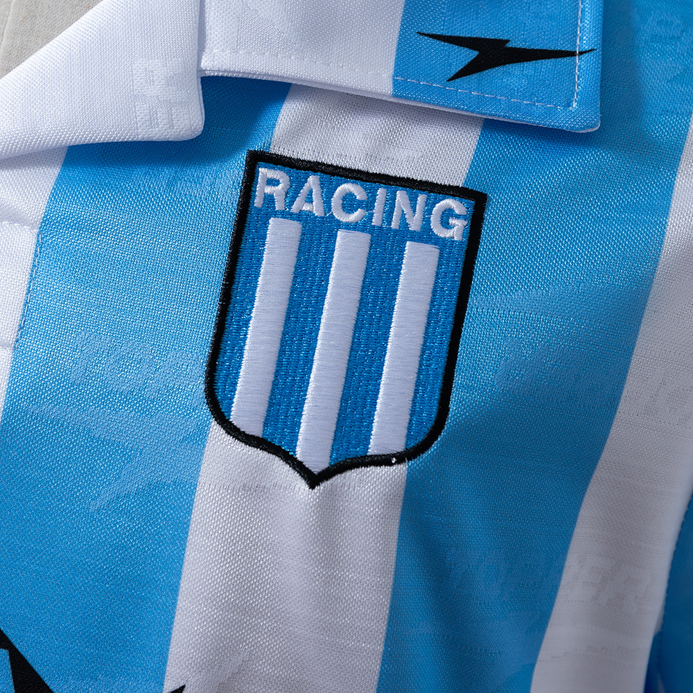 Racing Club de Avellaneda 97/98 Home Retro Jersey – Replica Football Soccer Shirt – Size S–XXL