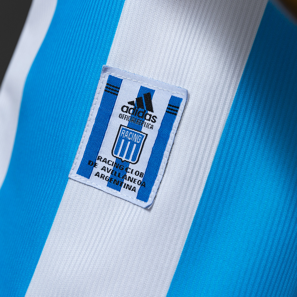 Racing Club de Avellaneda 00/01 Home Retro Jersey – Replica Football Soccer Shirt – Size S–XXL