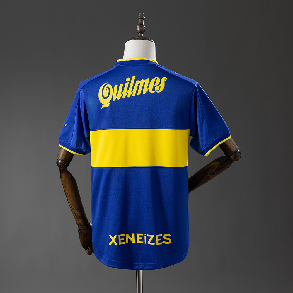 Boca Juniors 00/01 Home Retro Jersey – Replica Football Soccer Shirt – Size S–XXL