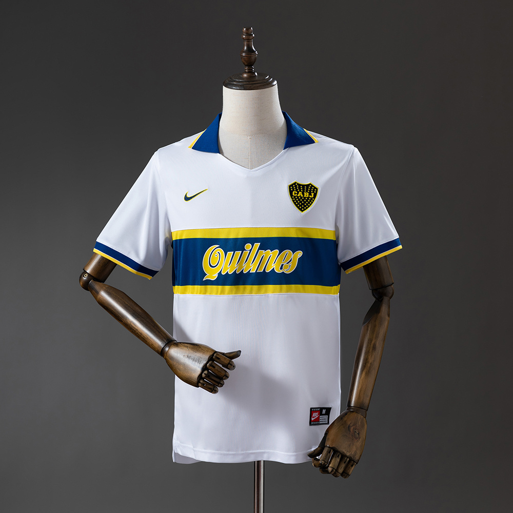 Boca Juniors 96/97 Away Retro Jersey – Replica Football Soccer Shirt – Size S–XXL