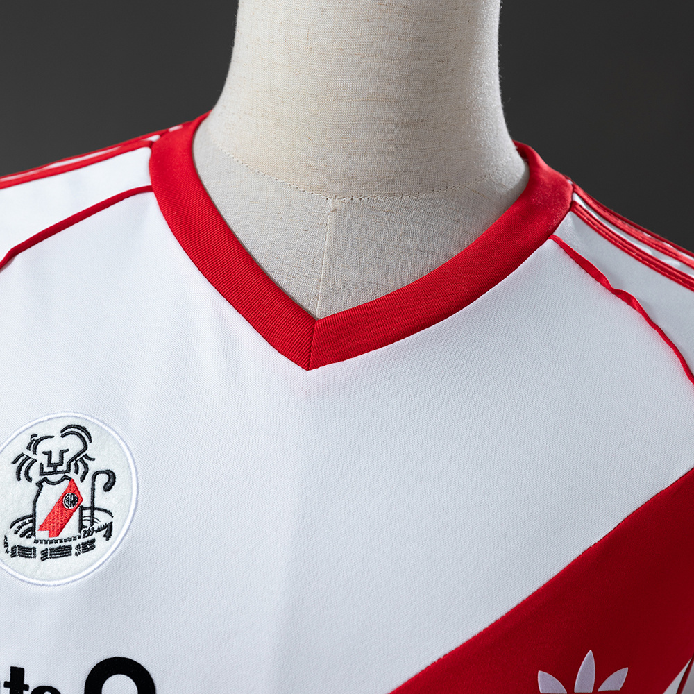 River Plate 86/87 Home Retro Jersey – Replica Football Soccer Shirt – Size S–XXL