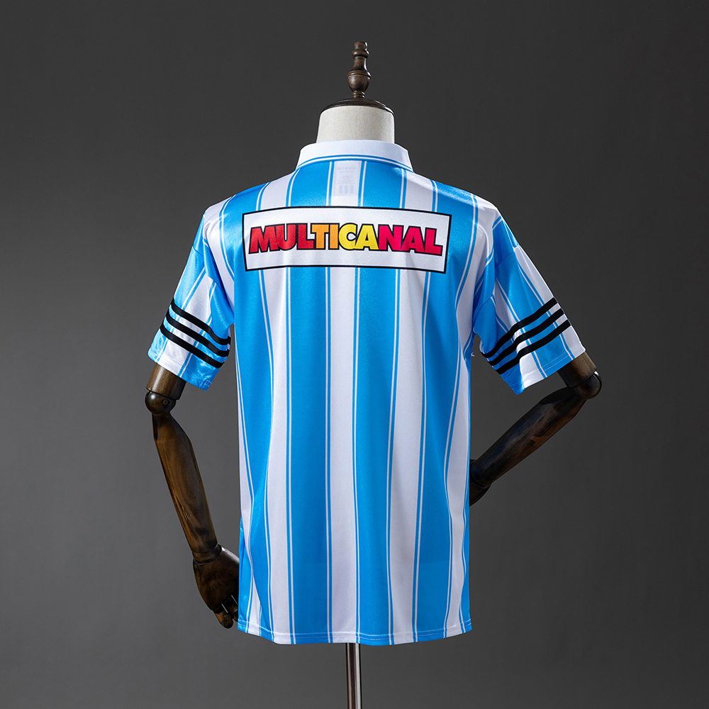 Racing Club de Avellaneda 1995 Home Retro Jersey – Replica Football Soccer Shirt – Size S–XXL
