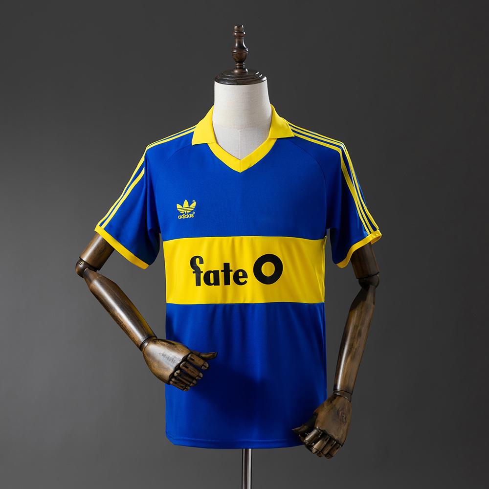 Boca Juniors 86/88 Home Retro Jersey – Replica Football Soccer Shirt – Size S–XXL