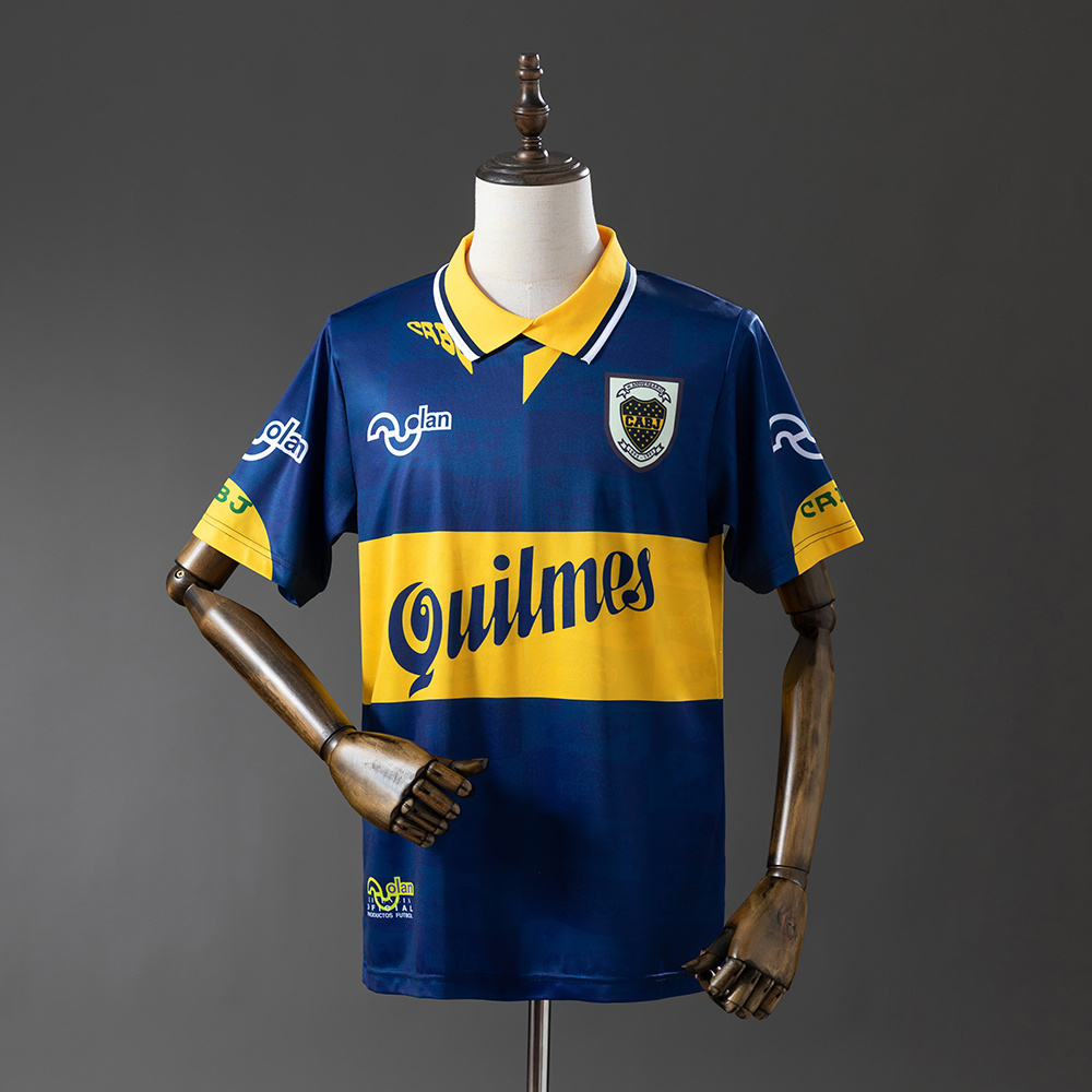 Boca Juniors 95/97 Home Retro Jersey – Replica Football Soccer Shirt – Size S–XXL
