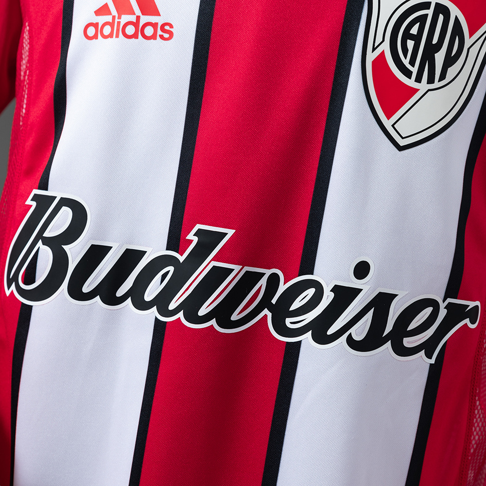 River Plate 03/04 Away Long Sleeve Retro Jersey – Replica Football Soccer Shirt – Size S–XXL