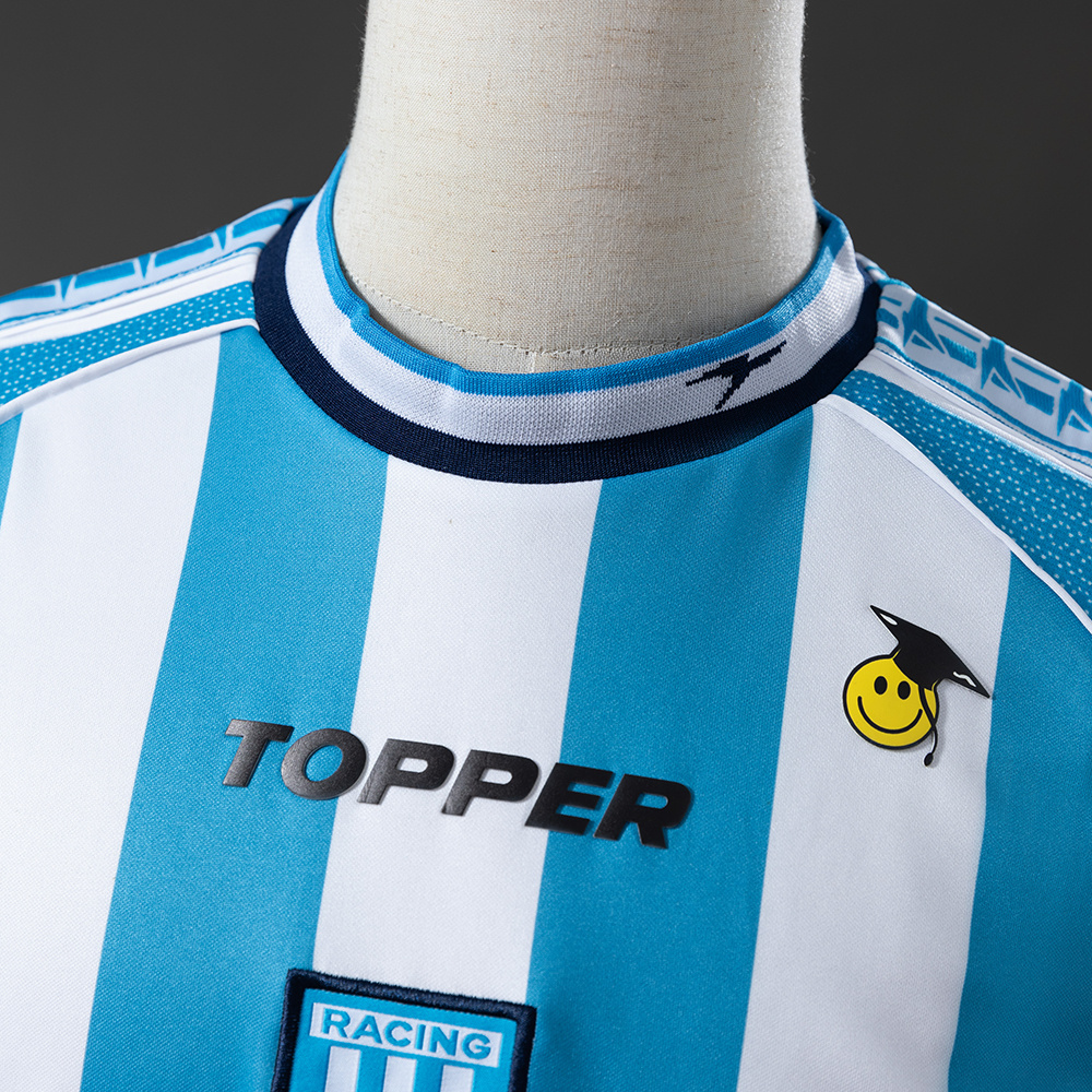 Racing Club de Avellaneda 02/03 Home Retro Jersey – Replica Football Soccer Shirt – Size S–XXL