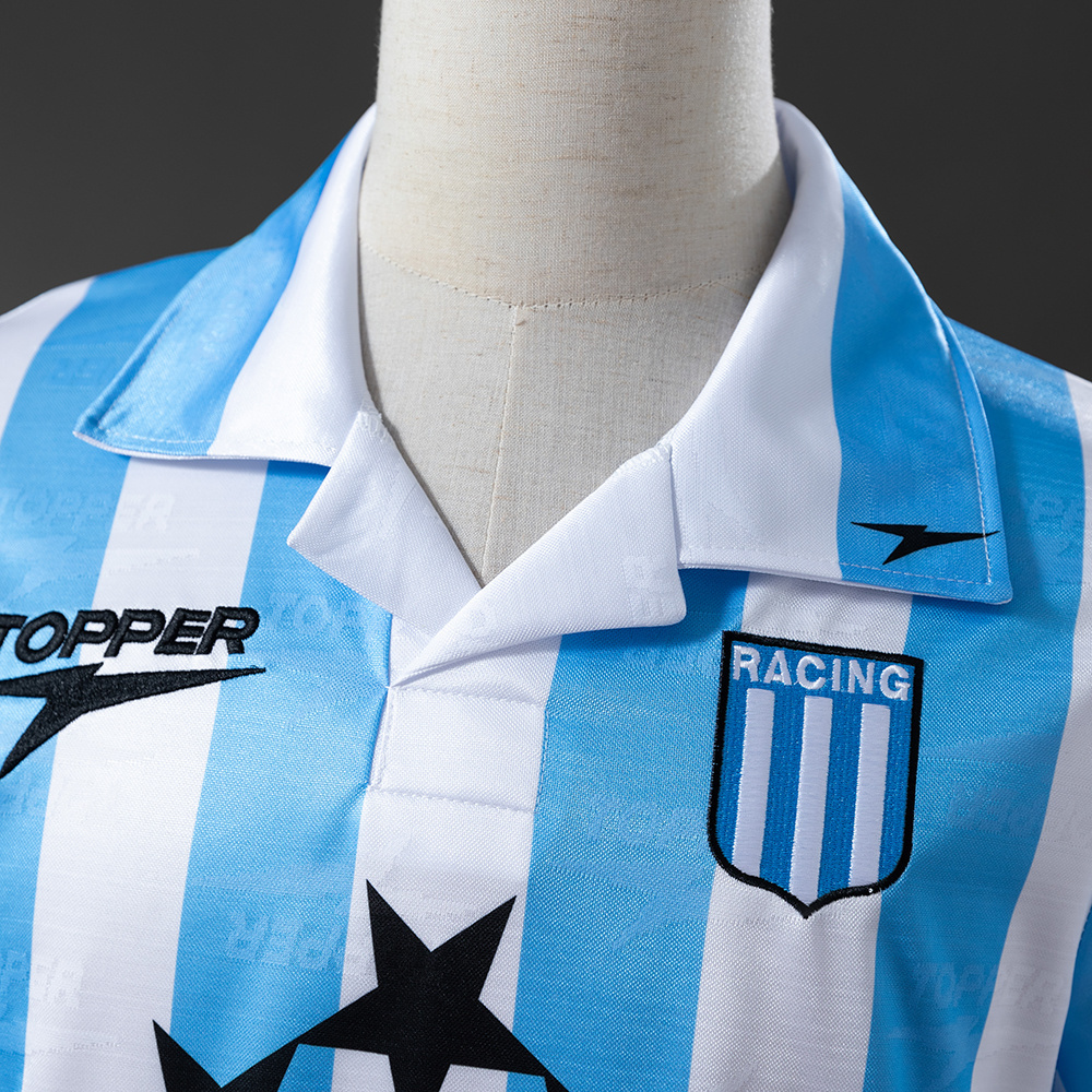 Racing Club de Avellaneda 97/98 Home Retro Jersey – Replica Football Soccer Shirt – Size S–XXL