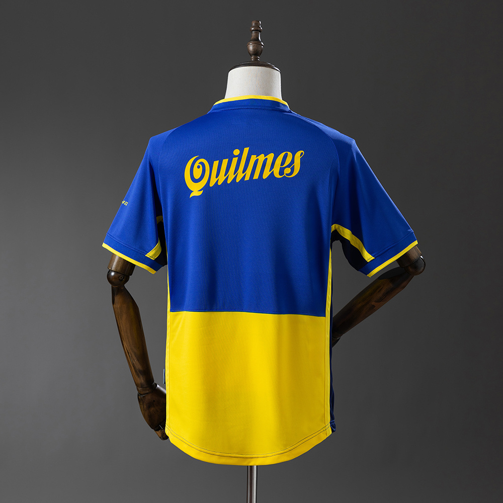 Boca Juniors 01/02 Home Retro Jersey – Replica Football Soccer Shirt – Size S–XXL