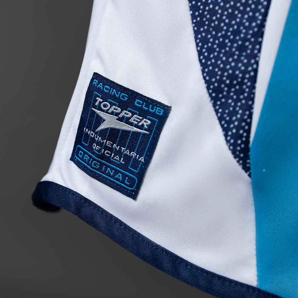 Racing Club de Avellaneda 02/03 Home Retro Jersey – Replica Football Soccer Shirt – Size S–XXL