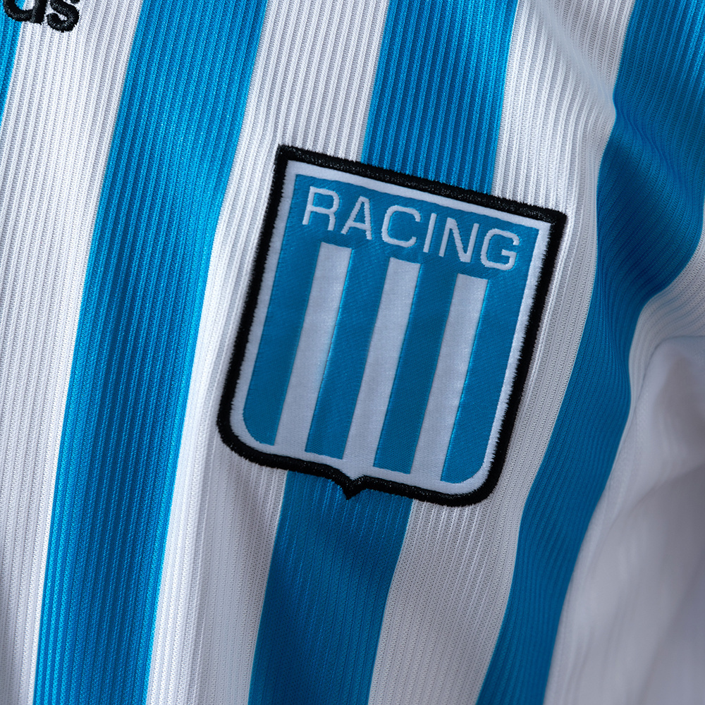 Racing Club de Avellaneda 99/00 Home Retro Jersey – Replica Football Soccer Shirt – Size S–XXL