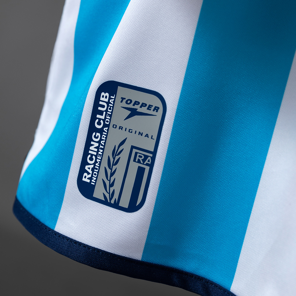 Racing Club de Avellaneda 03/04 Home Retro Jersey – Replica Football Soccer Shirt – Size S–XXL