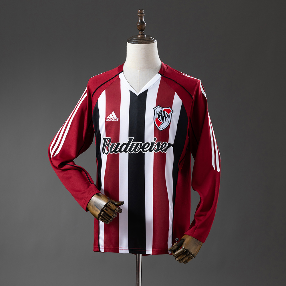 River Plate 05/06 Away Long Sleeve Retro Jersey – Replica Football Soccer Shirt – Size S–XXL