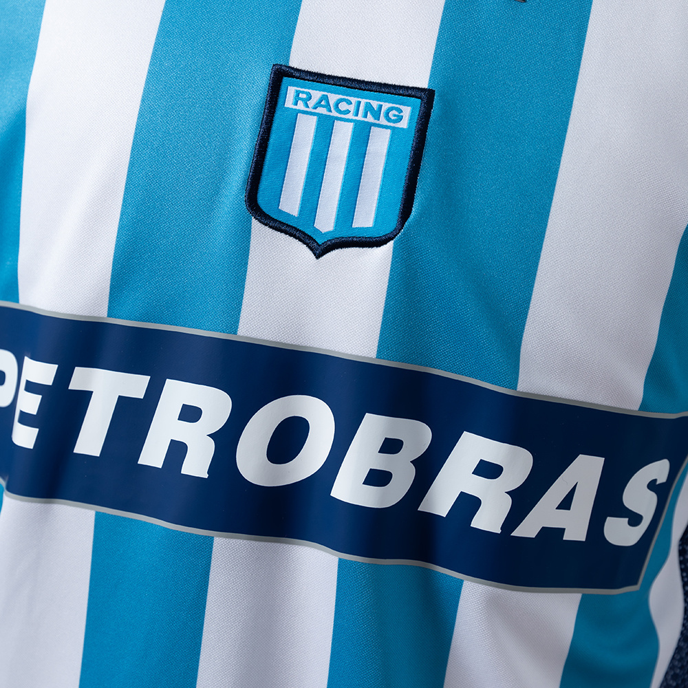 Racing Club de Avellaneda 02/03 Home Retro Jersey – Replica Football Soccer Shirt – Size S–XXL