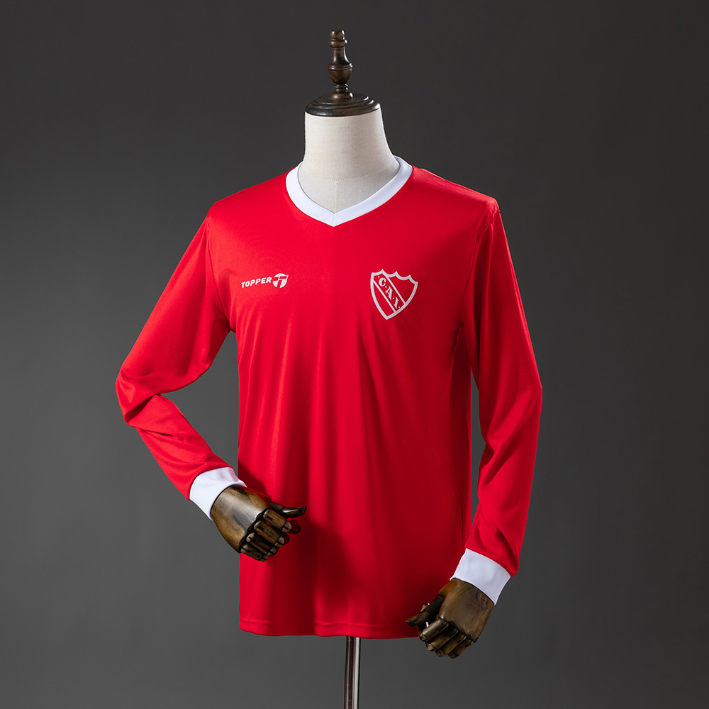 CA Independiente 82/85 Home Long Sleeve Retro Jersey – Replica Football Soccer Shirt – Size S–XXL