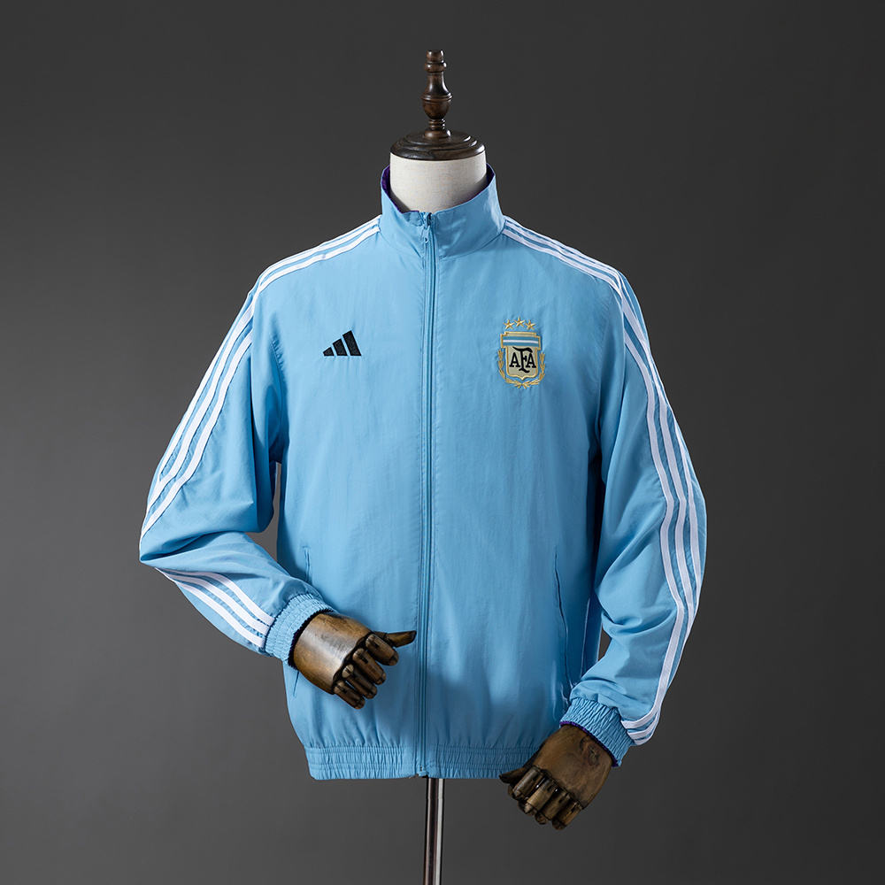 Argentina 25/26 Reversible Anthem Jacket Windbreaker – Replica Football Soccer Outfit