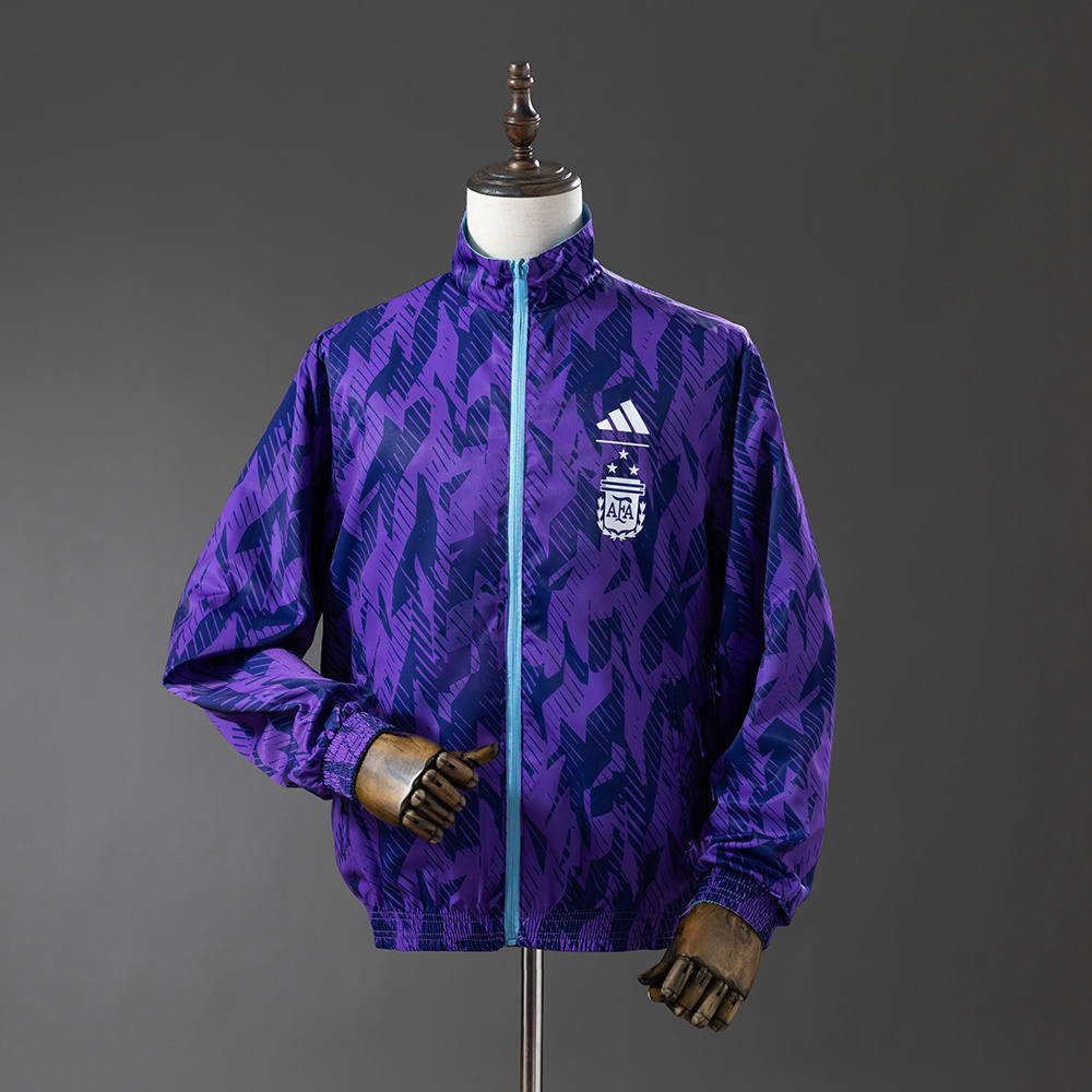 Argentina 25/26 Reversible Anthem Jacket Windbreaker – Replica Football Soccer Outfit