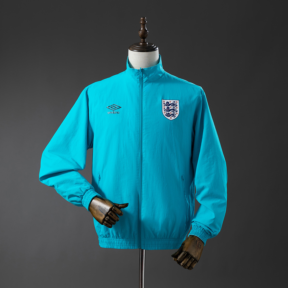 England 1992 Retro Reversible Anthem Jacket Windbreaker – Replica Football Soccer Outfit – Size S–2XL
