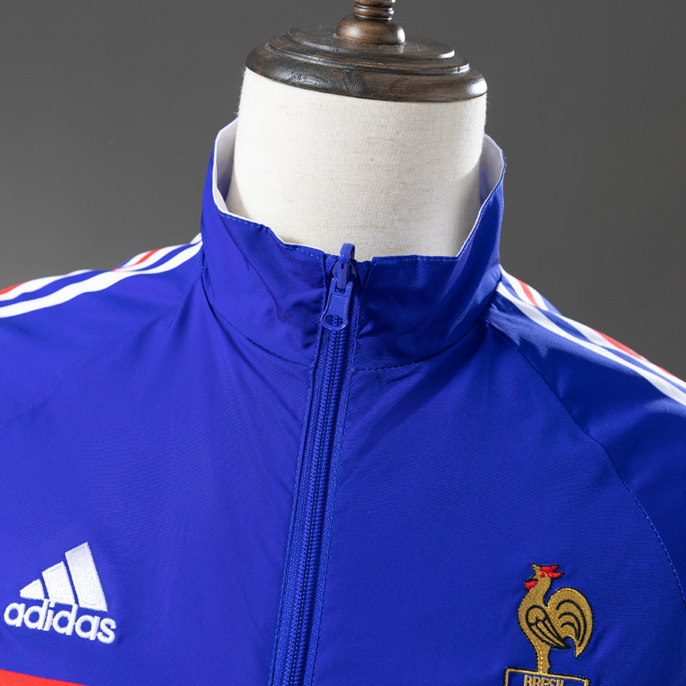 France 1998 Retro Reversible Anthem Jacket Windbreaker – Replica Football Soccer Outfit