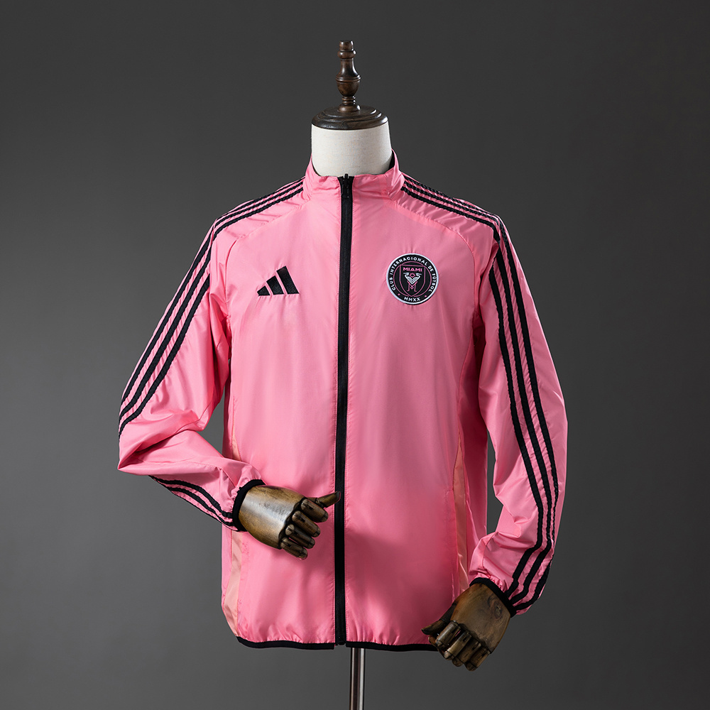 Inter Miami 25/26 Reversible Anthem Jacket Windbreaker – Replica Football Soccer Outfit – Size S–2XL