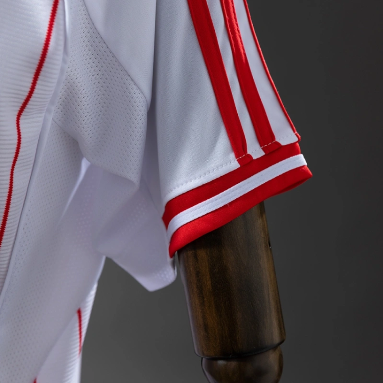 Benfica 25/26 US Pack Full-Button Baseball Jersey White – Replica Football Soccer Shirt