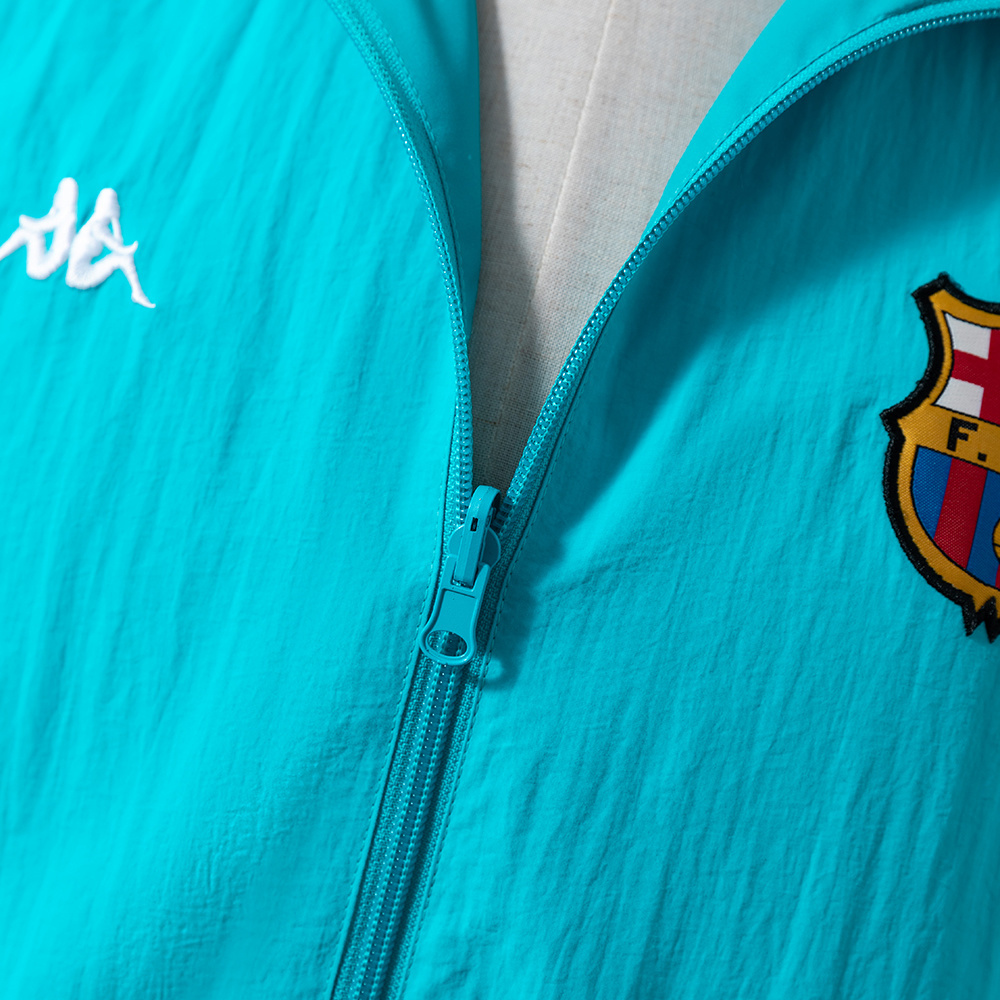 Barcelona Retro Reversible Anthem Jacket Windbreaker – Replica Football Soccer Outfit