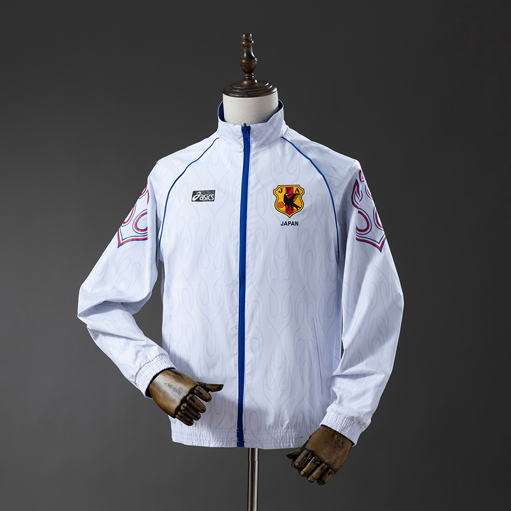 Japan 1998 Retro Reversible Anthem Jacket Windbreaker – Replica Football Soccer Outfit – Size S–XXL