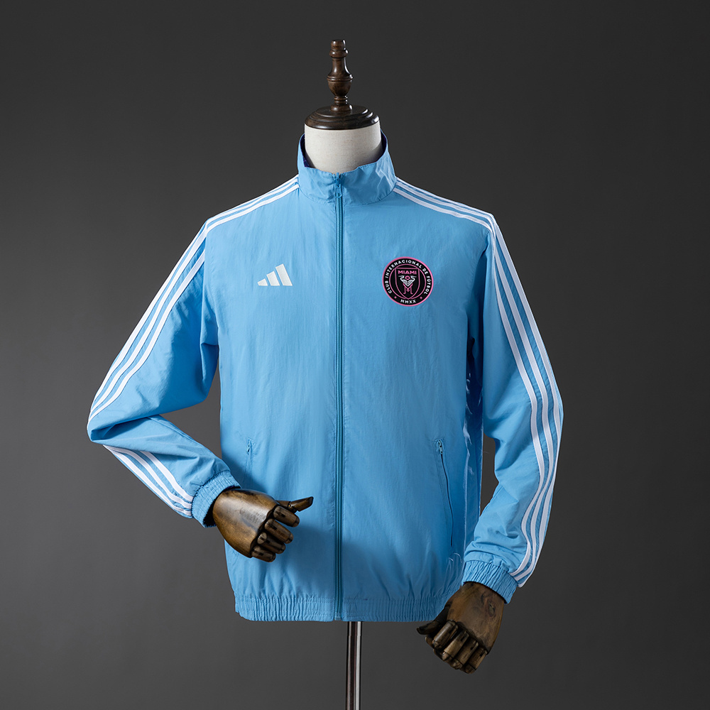 Inter Miami 25/26 Reversible Anthem Jacket Windbreaker – Replica Football Soccer Outfit – Size S–2XL