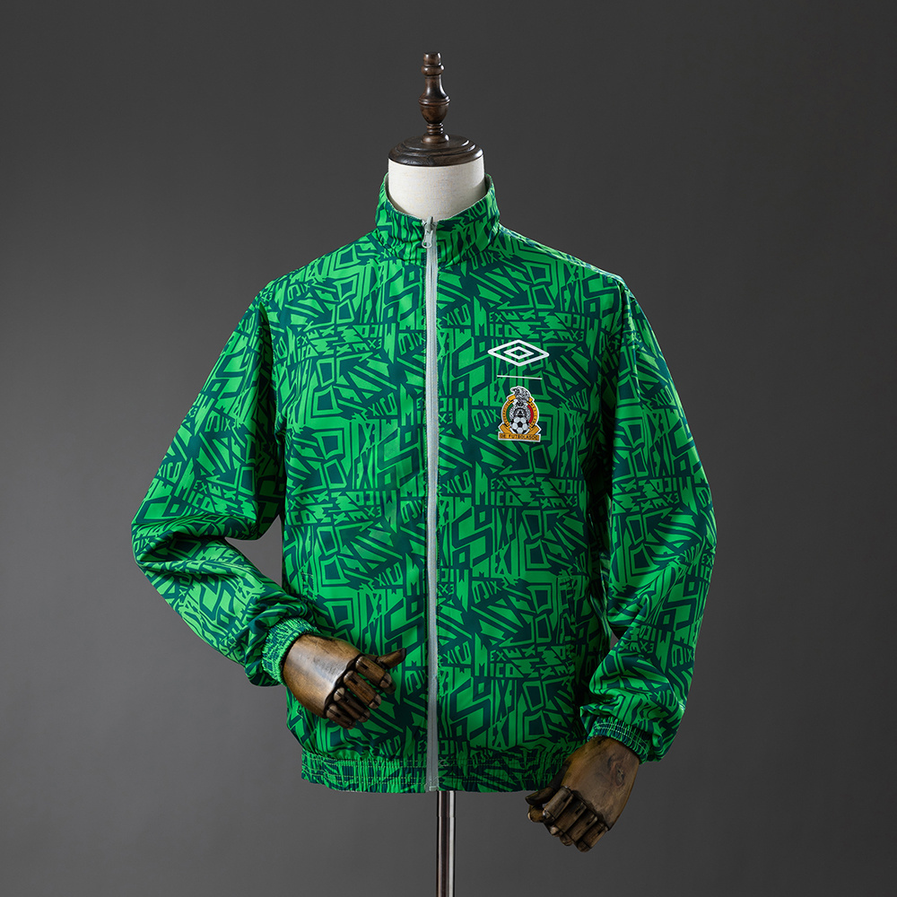Mexico 1994 Retro Reversible Anthem Jacket Windbreaker – Replica Football Soccer Outfit