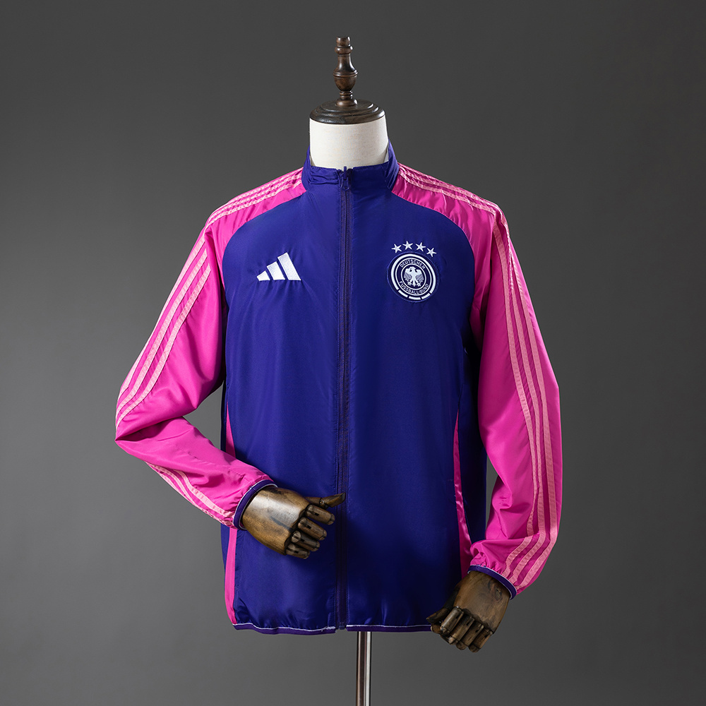Germany 25/26 Reversible Anthem Jacket Windbreaker – Replica Football Soccer Outfit – Size S–2XL