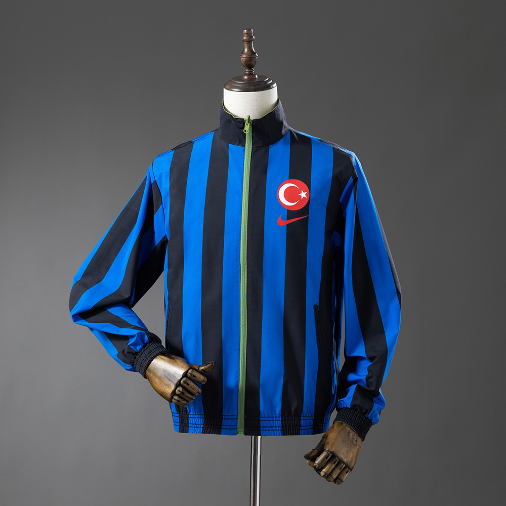 Turkey 25/26 Reversible Anthem Jacket Windbreaker – Replica Football Soccer Outfit – Size S–4XL