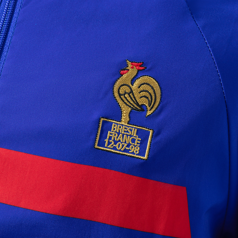 France 1998 Retro Reversible Anthem Jacket Windbreaker – Replica Football Soccer Outfit