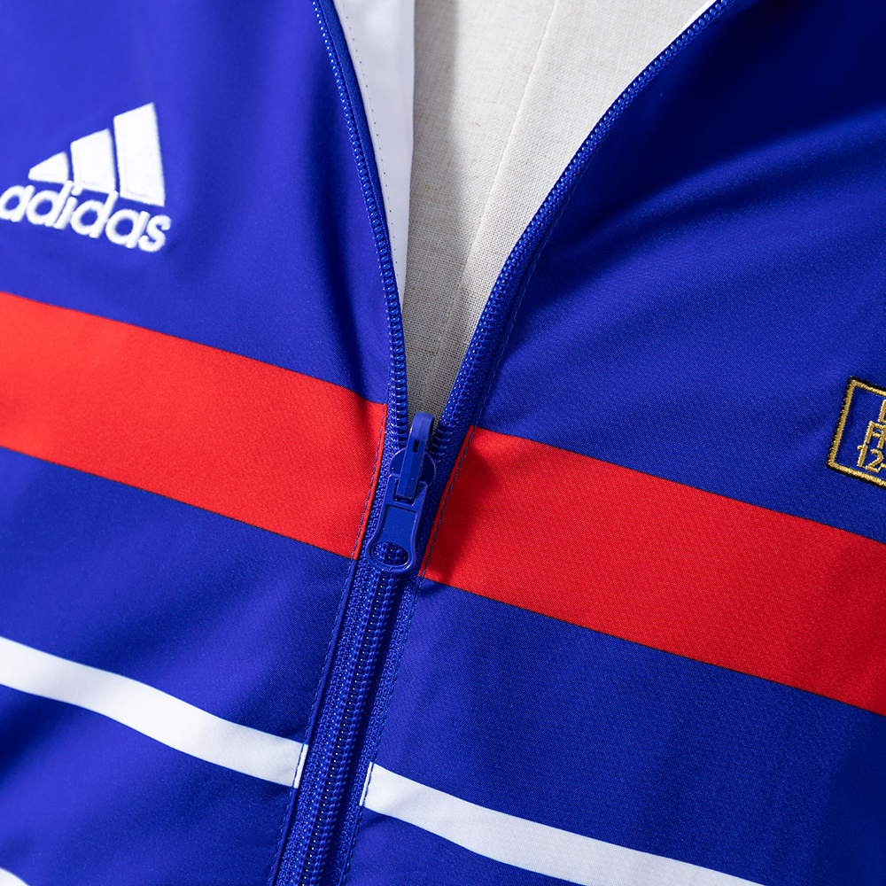 France 1998 Retro Reversible Anthem Jacket Windbreaker – Replica Football Soccer Outfit